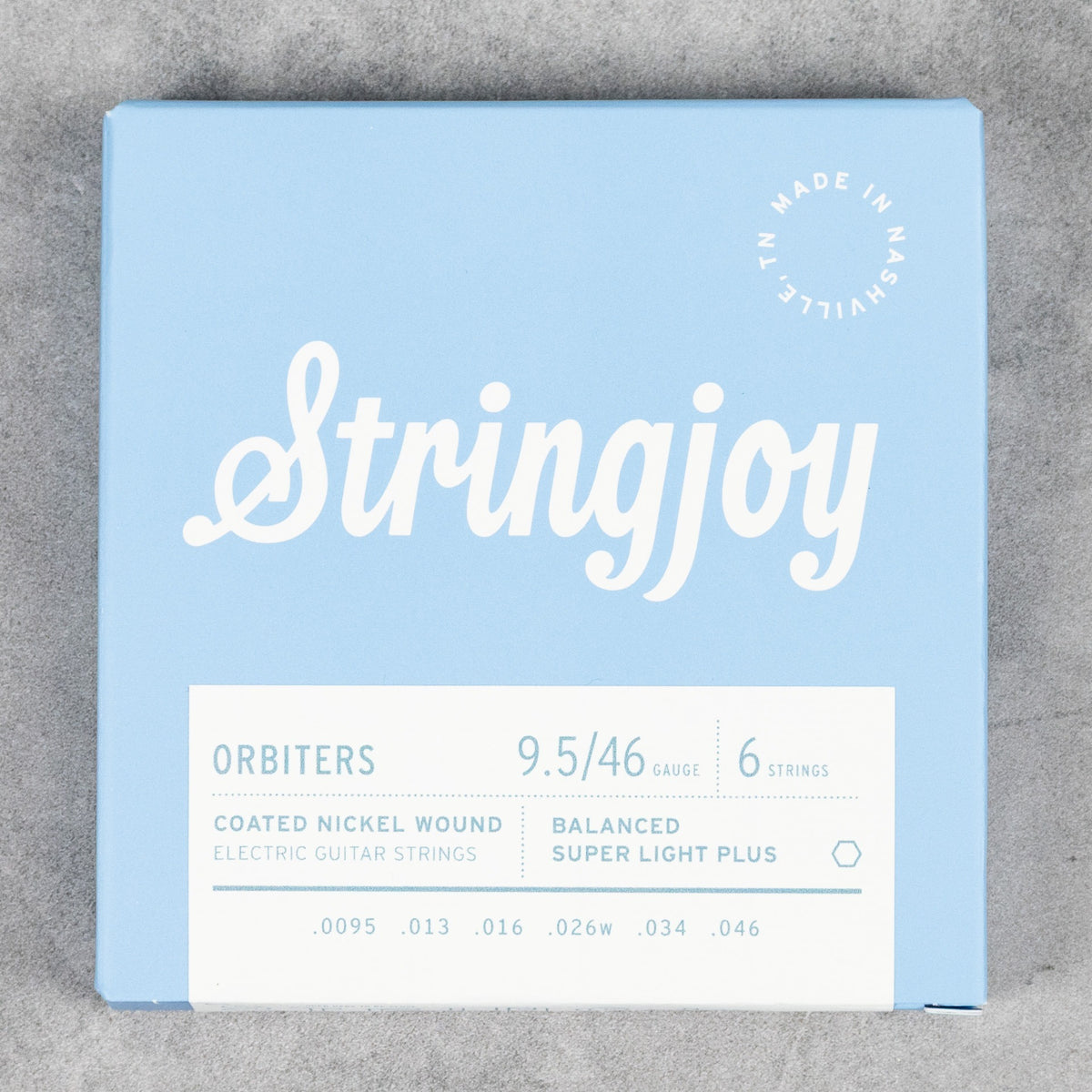 Stringjoy Orbiters Electric Guitar 9.5-46 Balanced Super Light Plus Gauge Coated Nickel Wound Strings