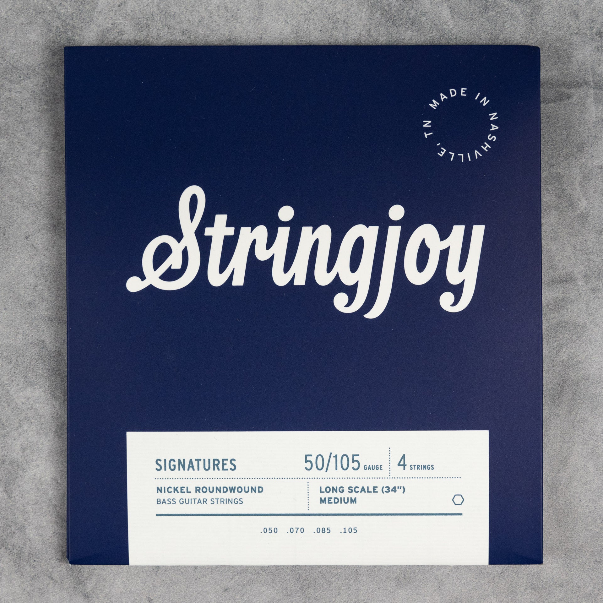 Stringjoy Signatures 4 String Bass 50-105 Medium Gauge Long Scale Nickel Wound Strings