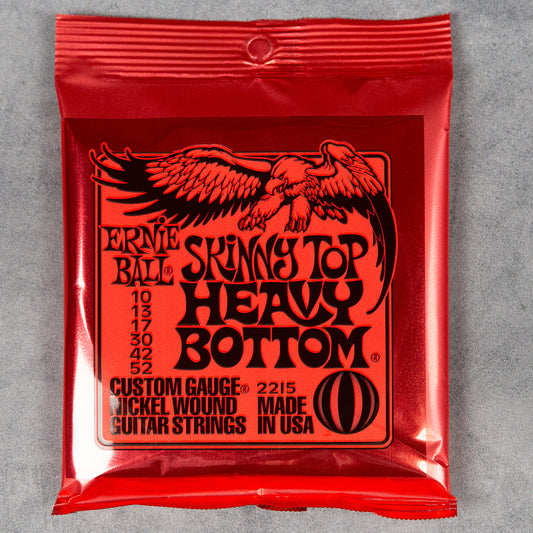 Ernie Ball Skinny Top Heavy Bottom Nickel Wound Electric Guitar Strings, 10-52