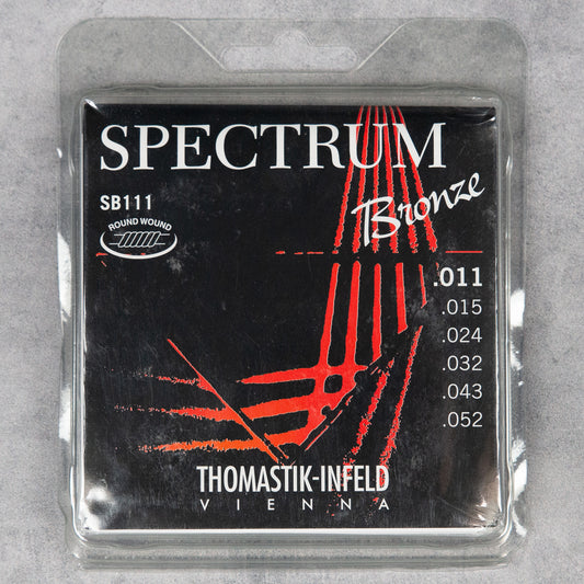 Thomastik Spectrum Bronze Acoustic Guitar Strings, Light, 11-52