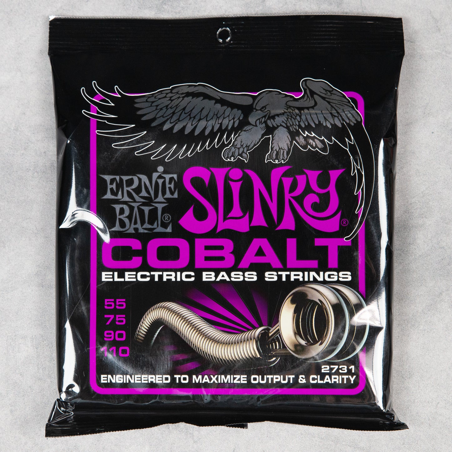 Ernie Ball Power Slinky Cobalt Bass Strings, 55-110