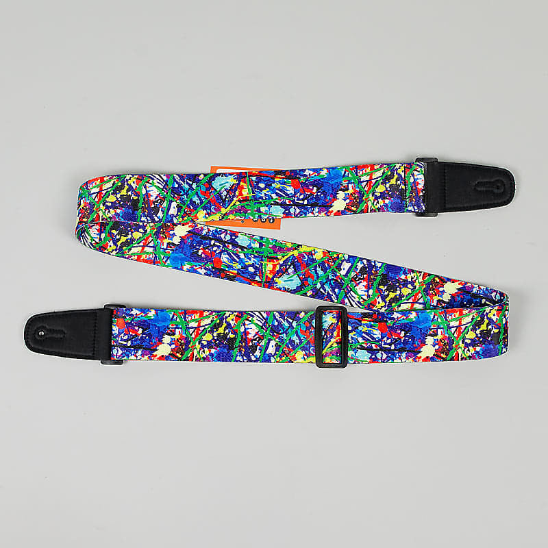 Henry Heller Sublimation Design Guitar Strap, Splatter Paint Design
