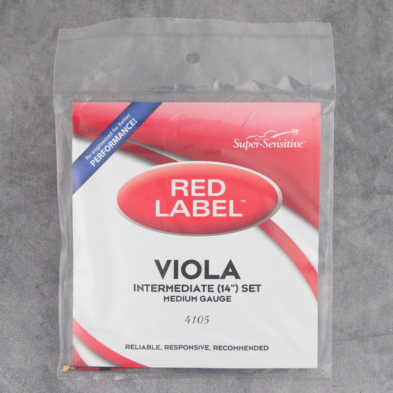 Super-Sensitive Red Label 14" Viola Set, Medium Gauge