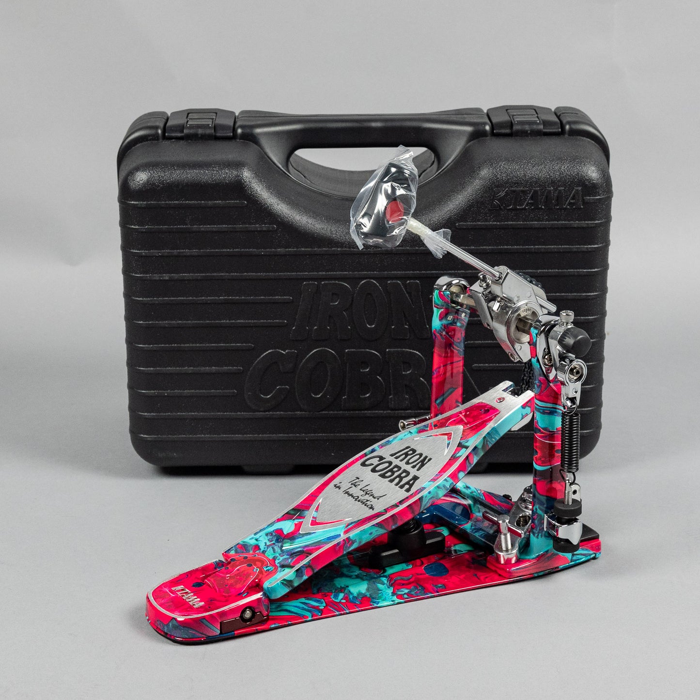 TAMA 50th Anniversary HP900PMCS Power Glide Single Pedal, Coral Swirl