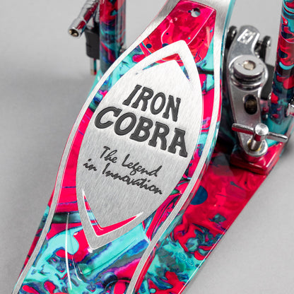 TAMA 50th Anniversary HP900PMCS Power Glide Single Pedal, Coral Swirl