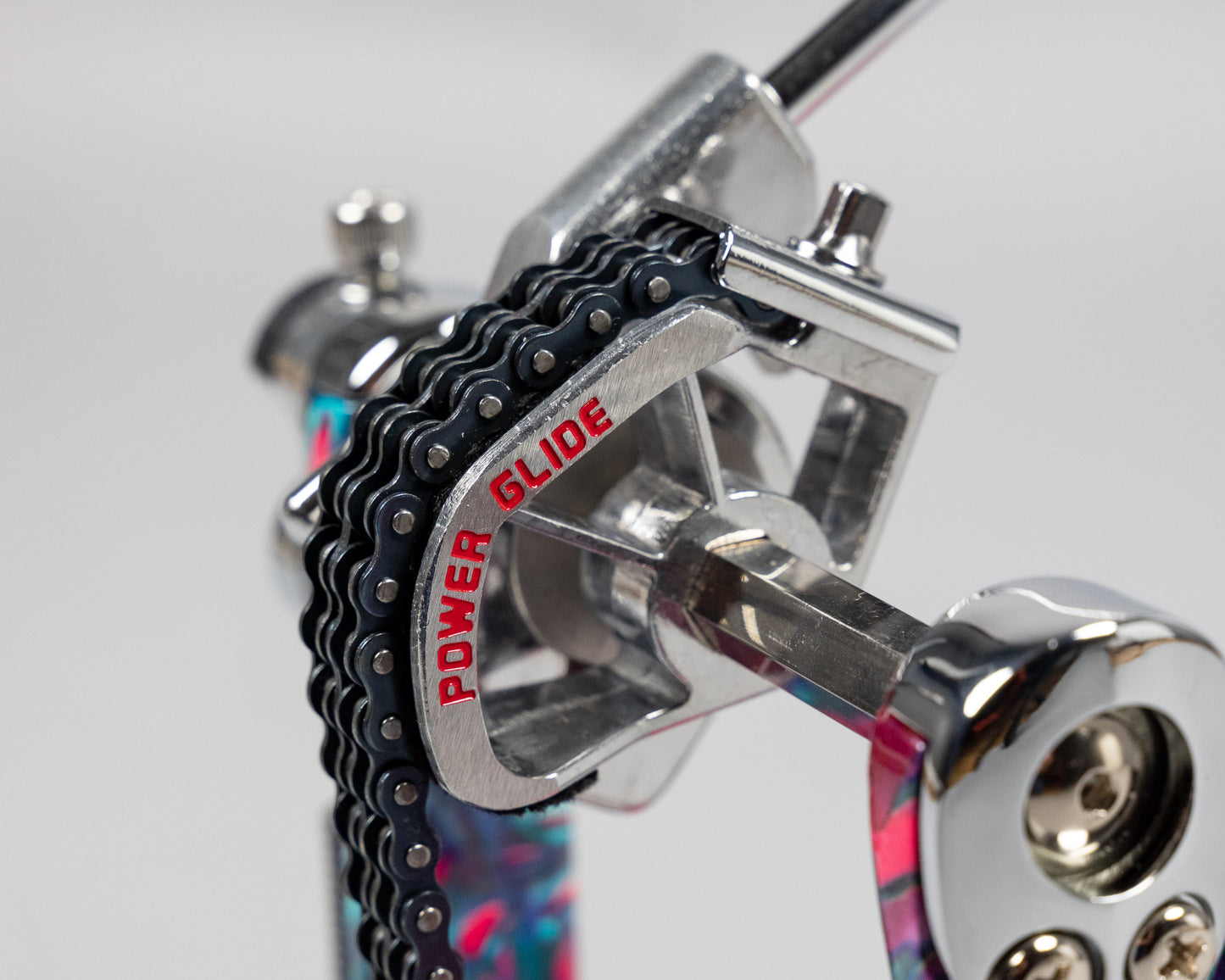 TAMA 50th Anniversary HP900PMCS Power Glide Single Pedal, Coral Swirl