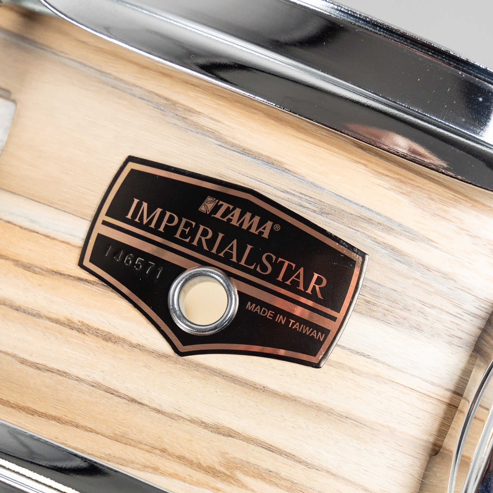 Tama 14" x 5" Imperialstar Snare Drum, Zebrawood Wrap