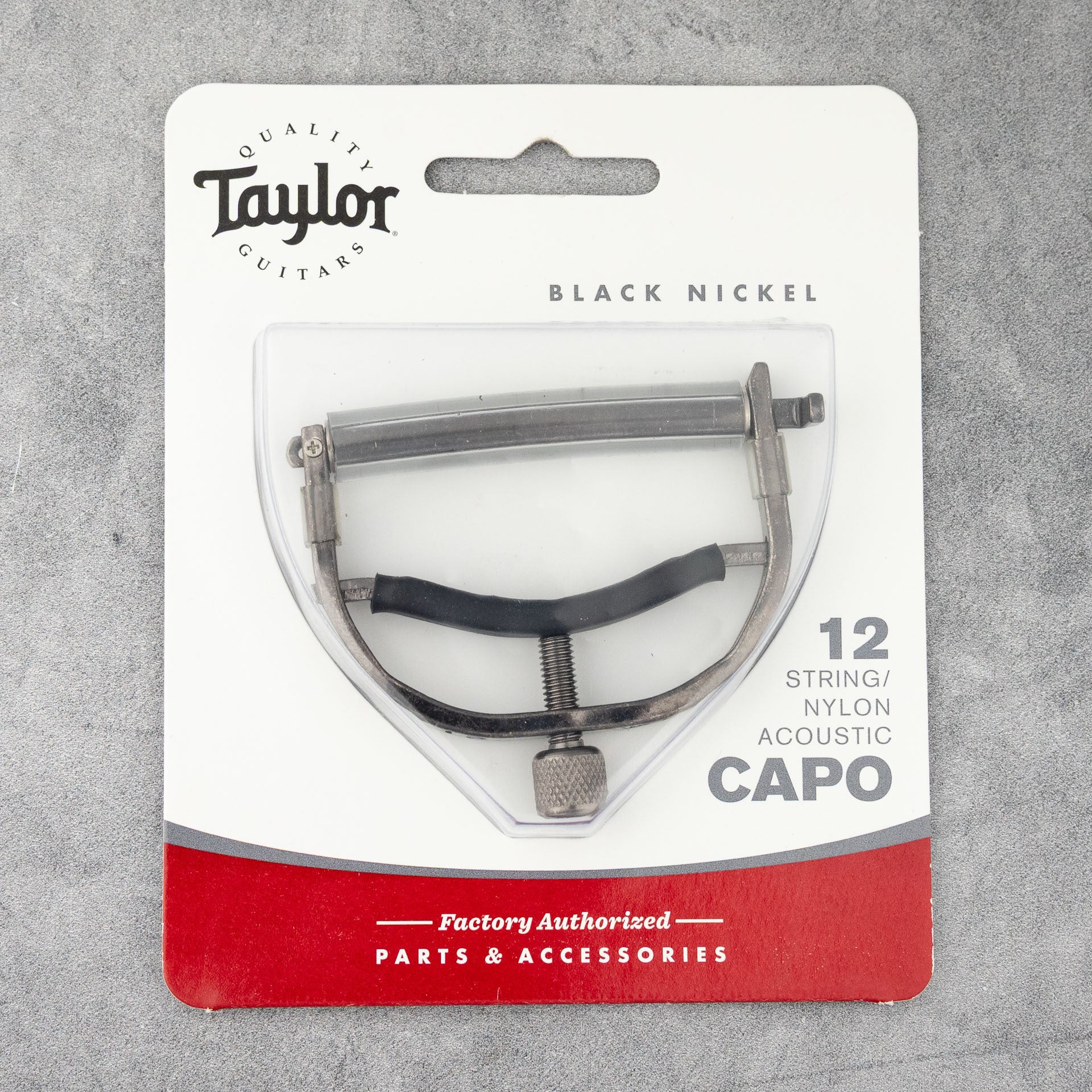 Taylor 12-String/Nylon String Acoustic Guitar Capo, Black Nickel