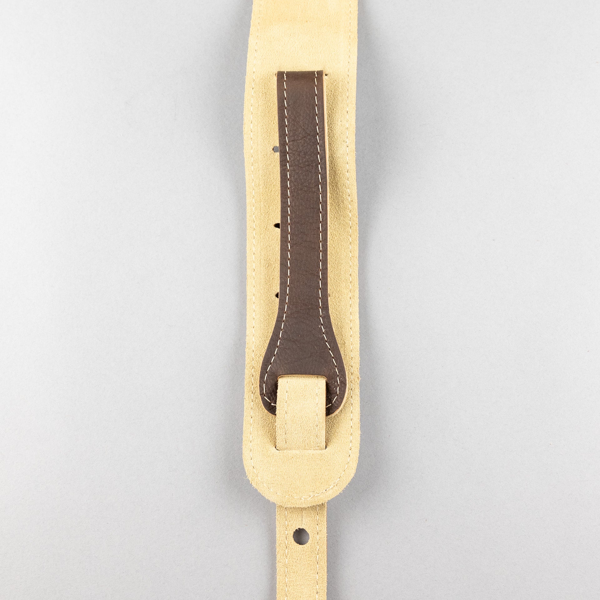 Taylor 2.5" Leather Guitar Strap, Suede Back, Chocolate Brown