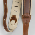 Taylor 400 Series Renaissance Medium Brown Leather Guitar Strap, 2.5"
