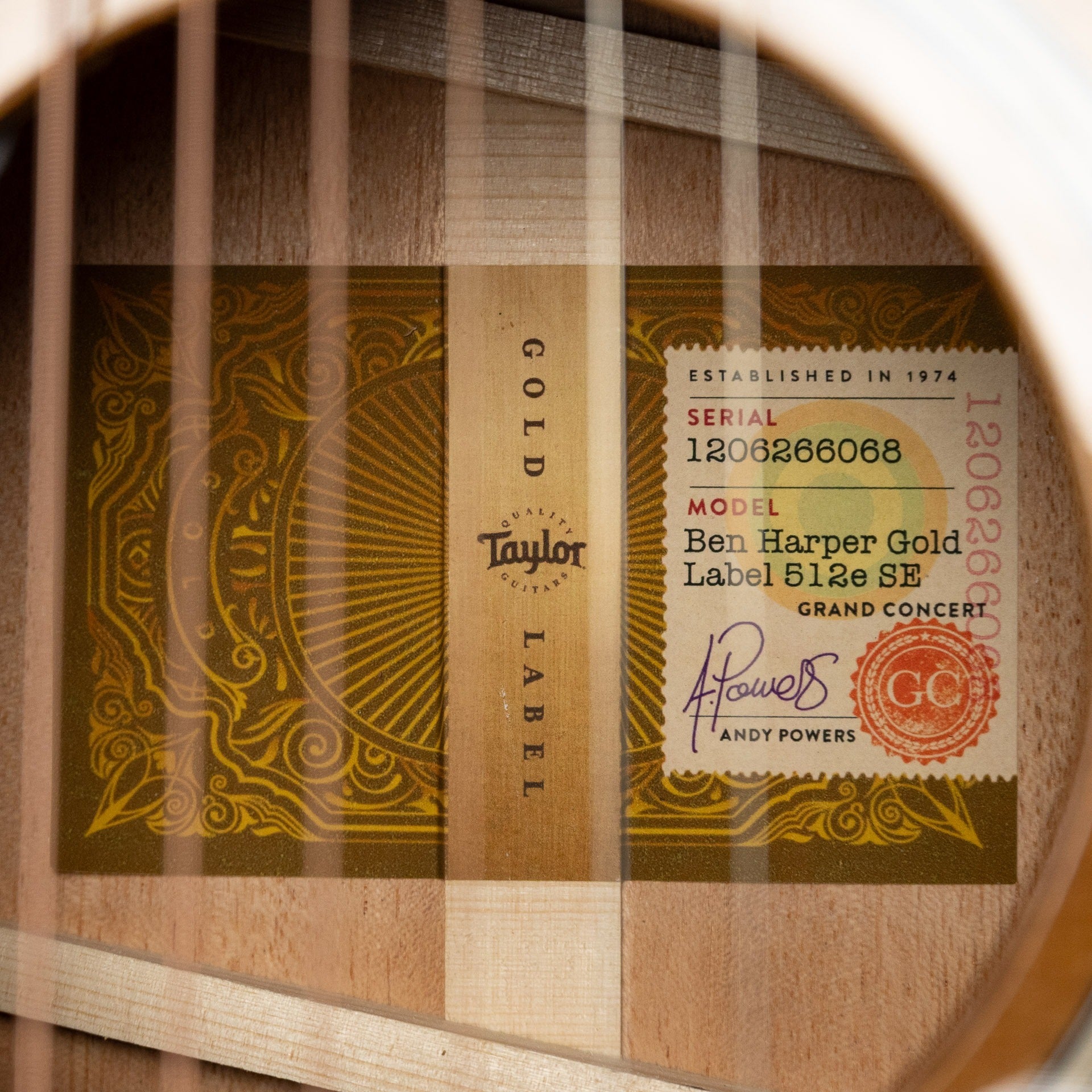 Taylor Ben Harper Gold Label 512e, Shaded Edgeburst