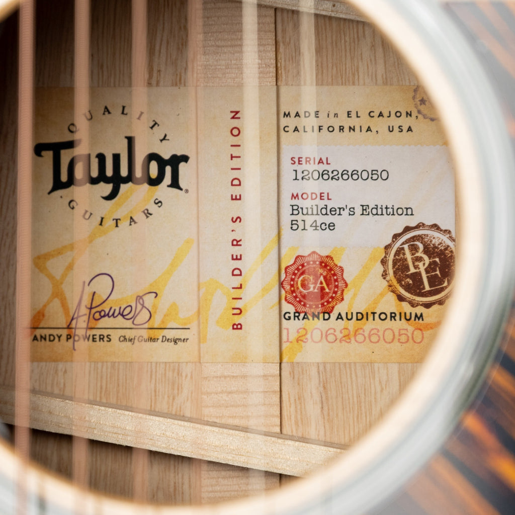Taylor Builder's Edition 514ce, Next Generation