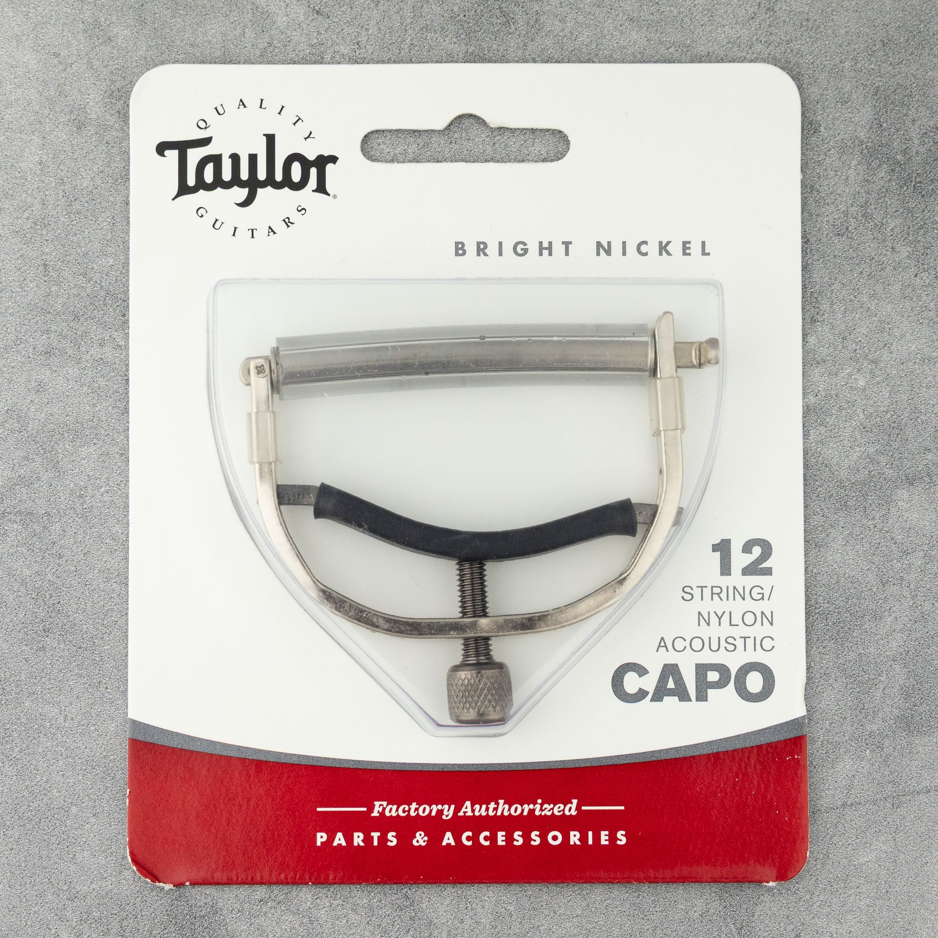 Taylor Capo, 12-String/Nylon in Bright Nickel