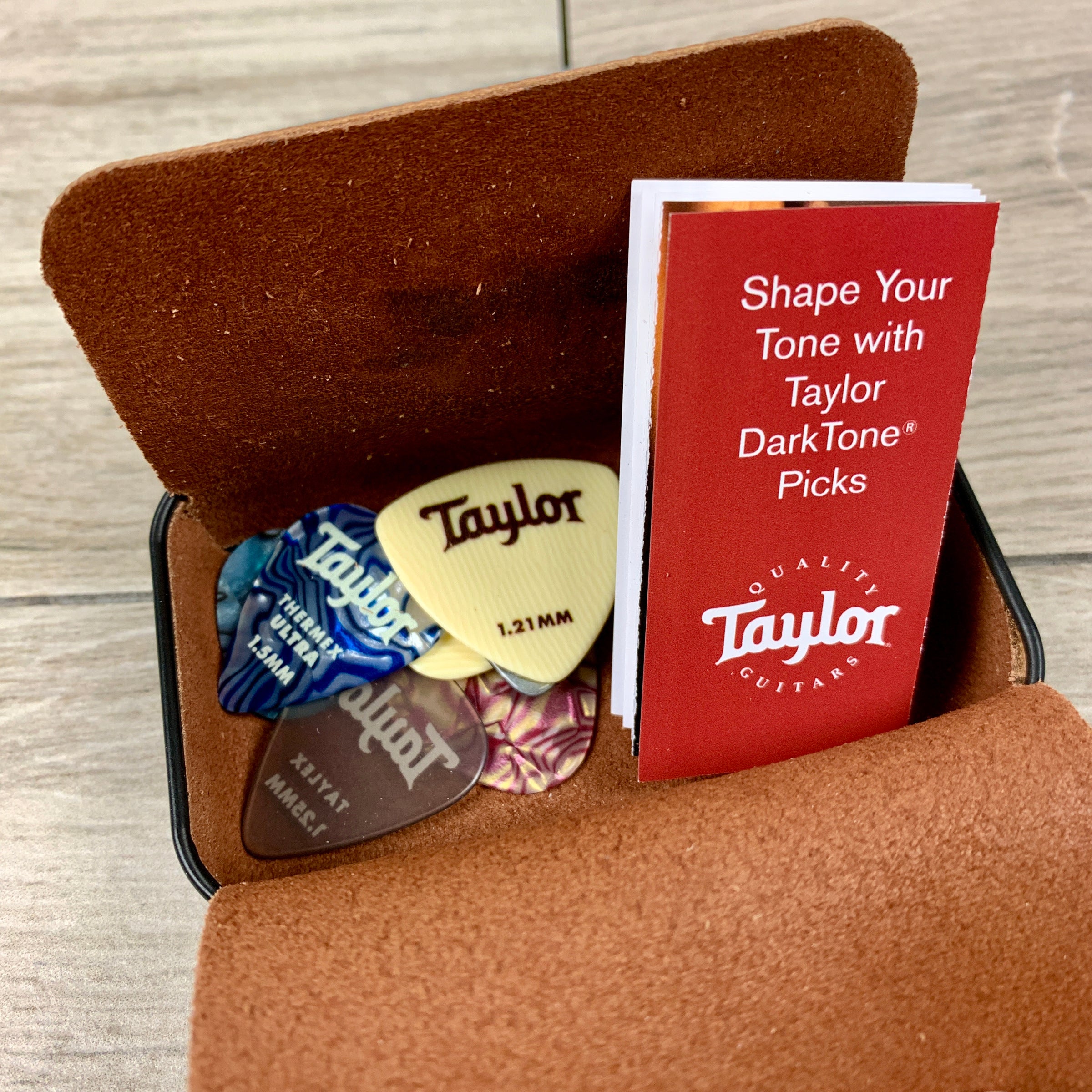 Taylor DarkTone Series Collector's Edition Koa Top Pick Tin Sampler Pack