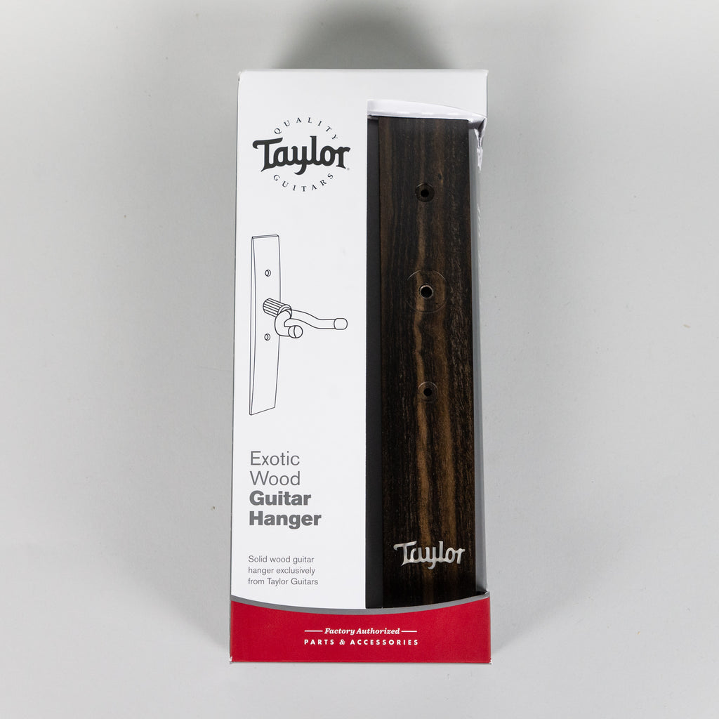 Taylor Ebony Acoustic Guitar Hanger, Taylor Logo, Italian Acrylic Inlay