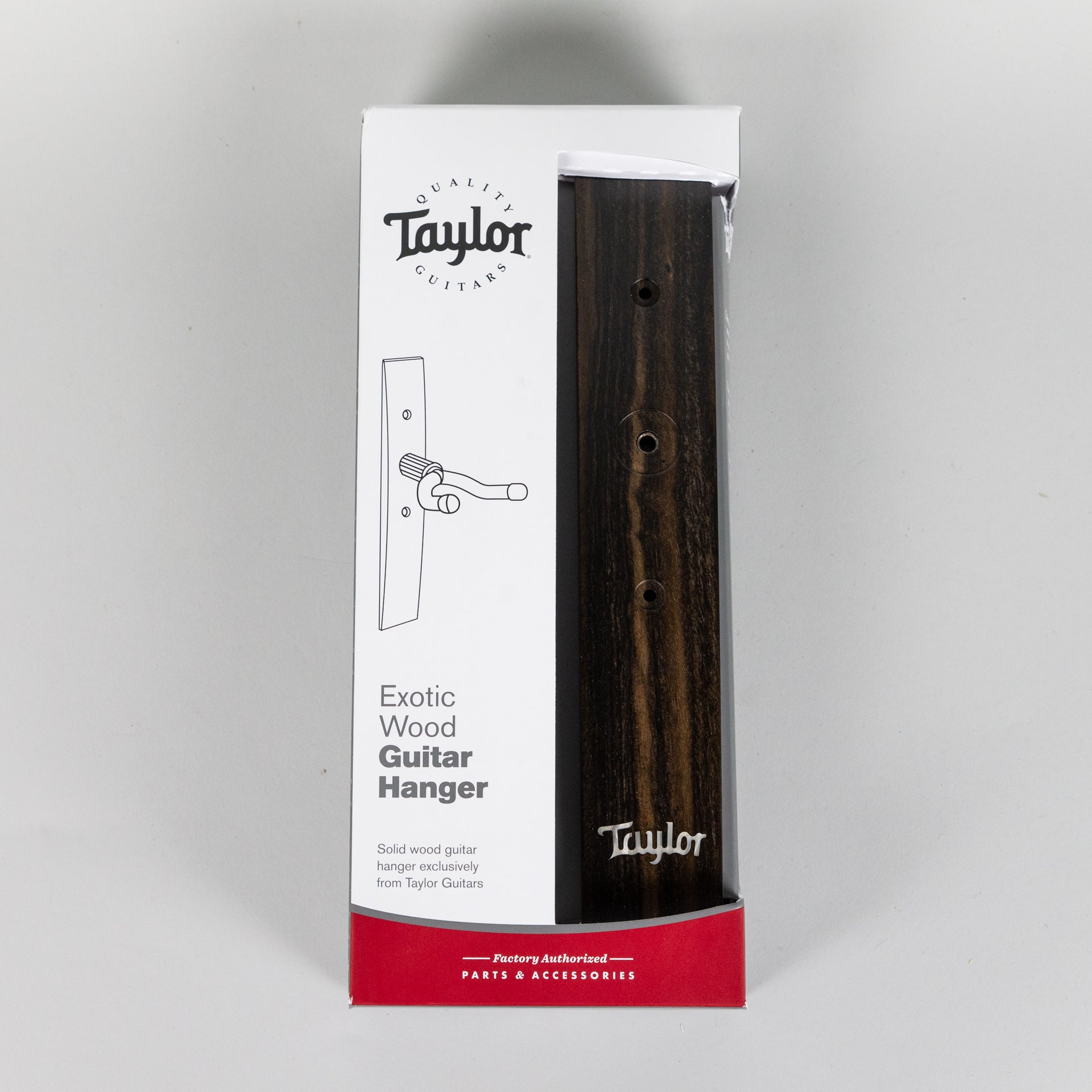 Taylor Ebony Acoustic Guitar Hanger, Taylor Logo, Italian Acrylic Inlay