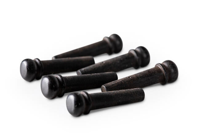 Taylor Ebony Bridge Pins, 6-Pack