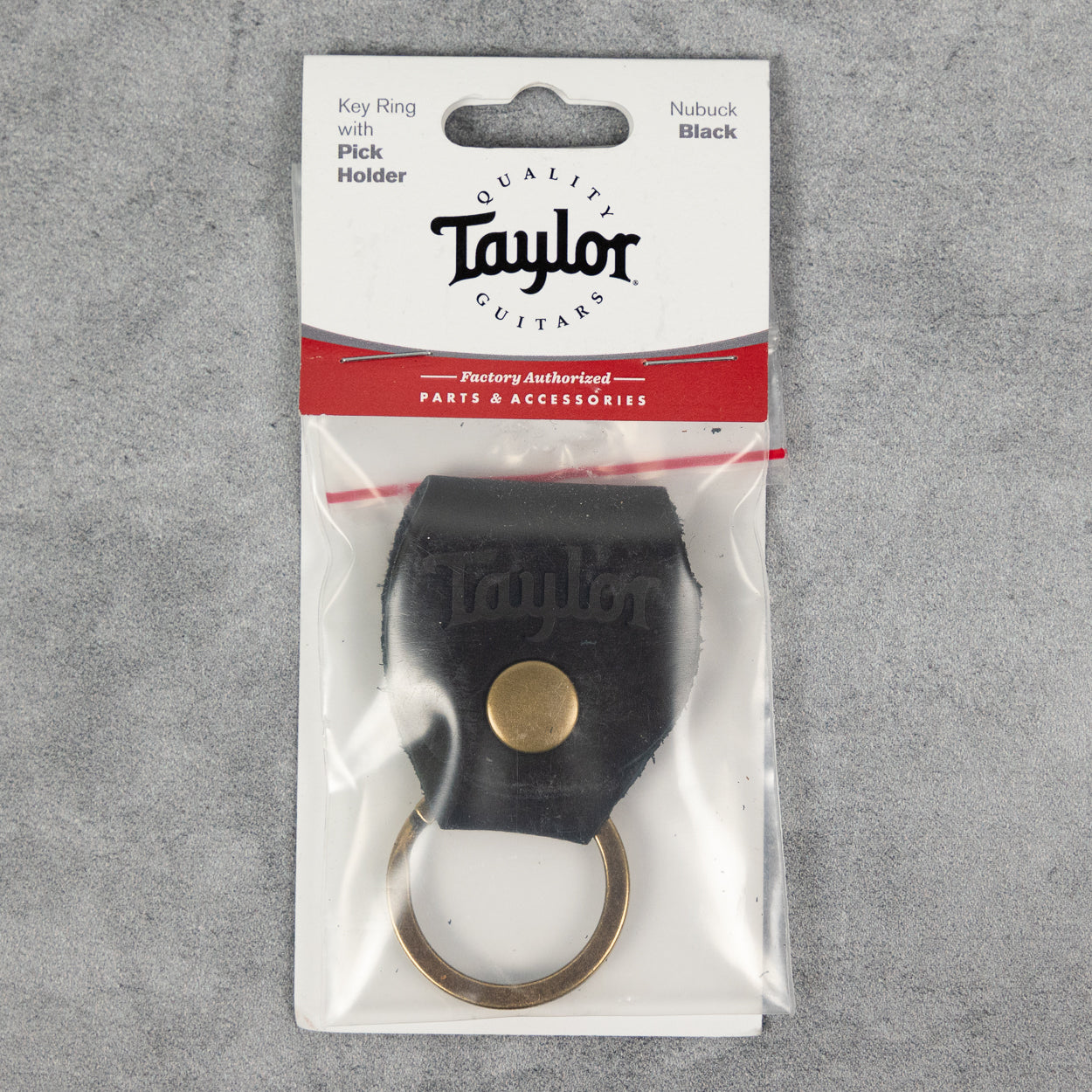 Taylor Key Ring w/ Pick Holder in Black