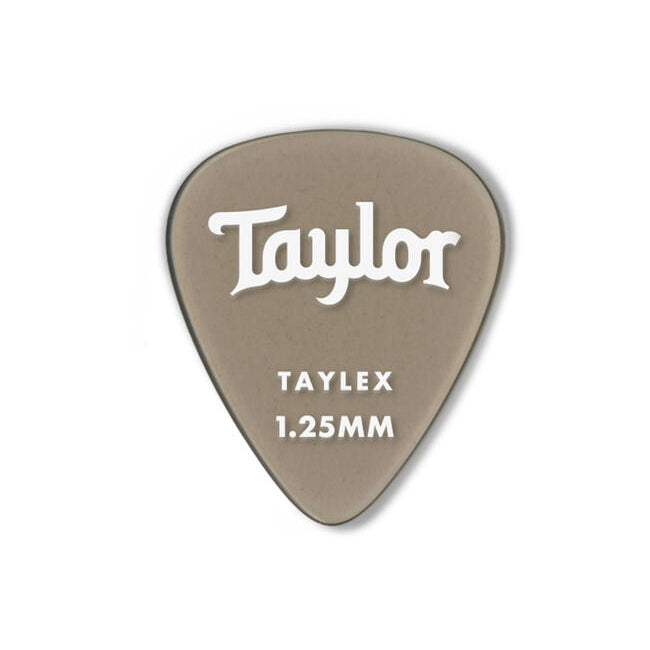 Taylor Premium 351 Taylex Picks, 1.25mm, Smoke Grey, 6-Pack