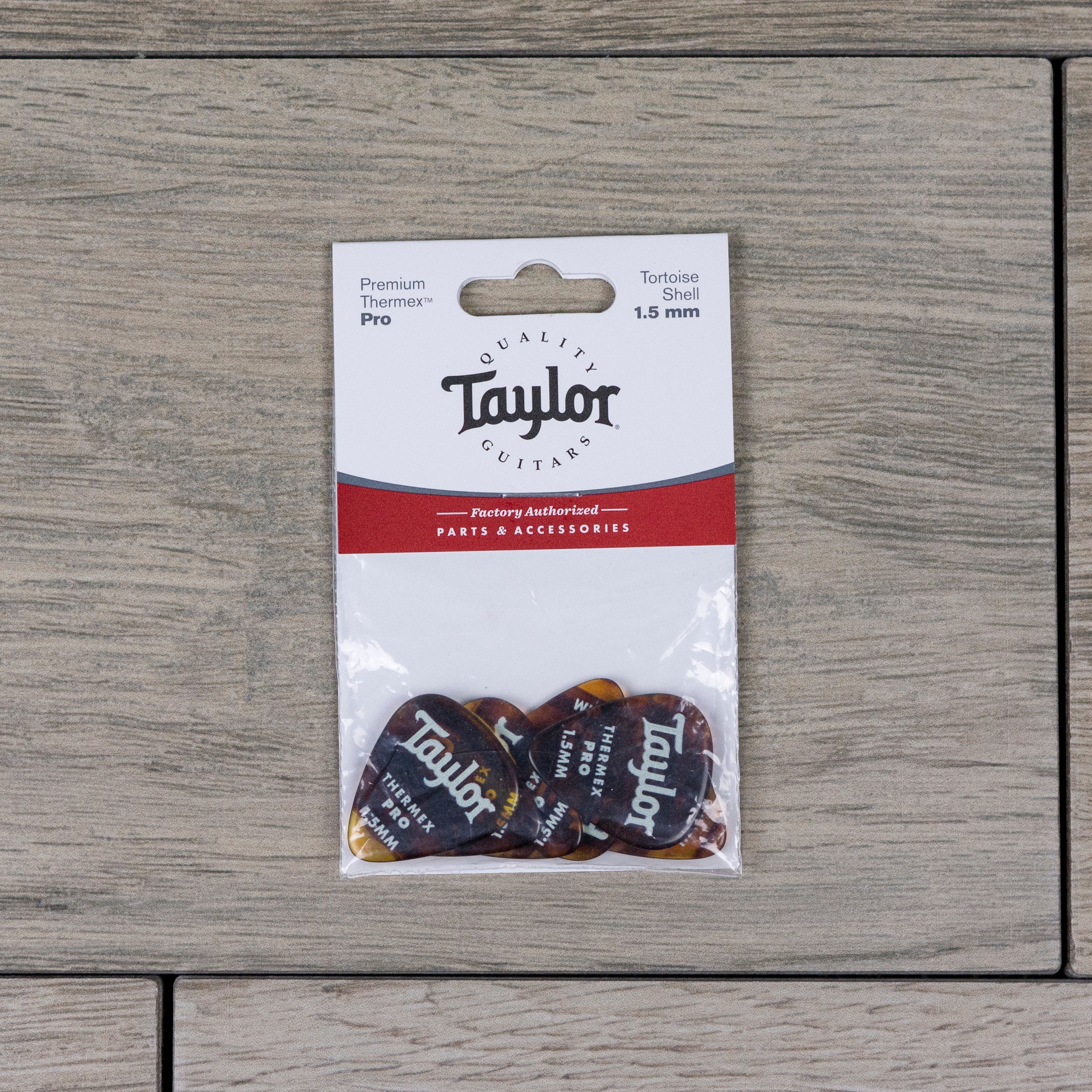Taylor Premium 351 Thermex Pro Picks, Tortoise Shell, 6-Pack, 1.50mm