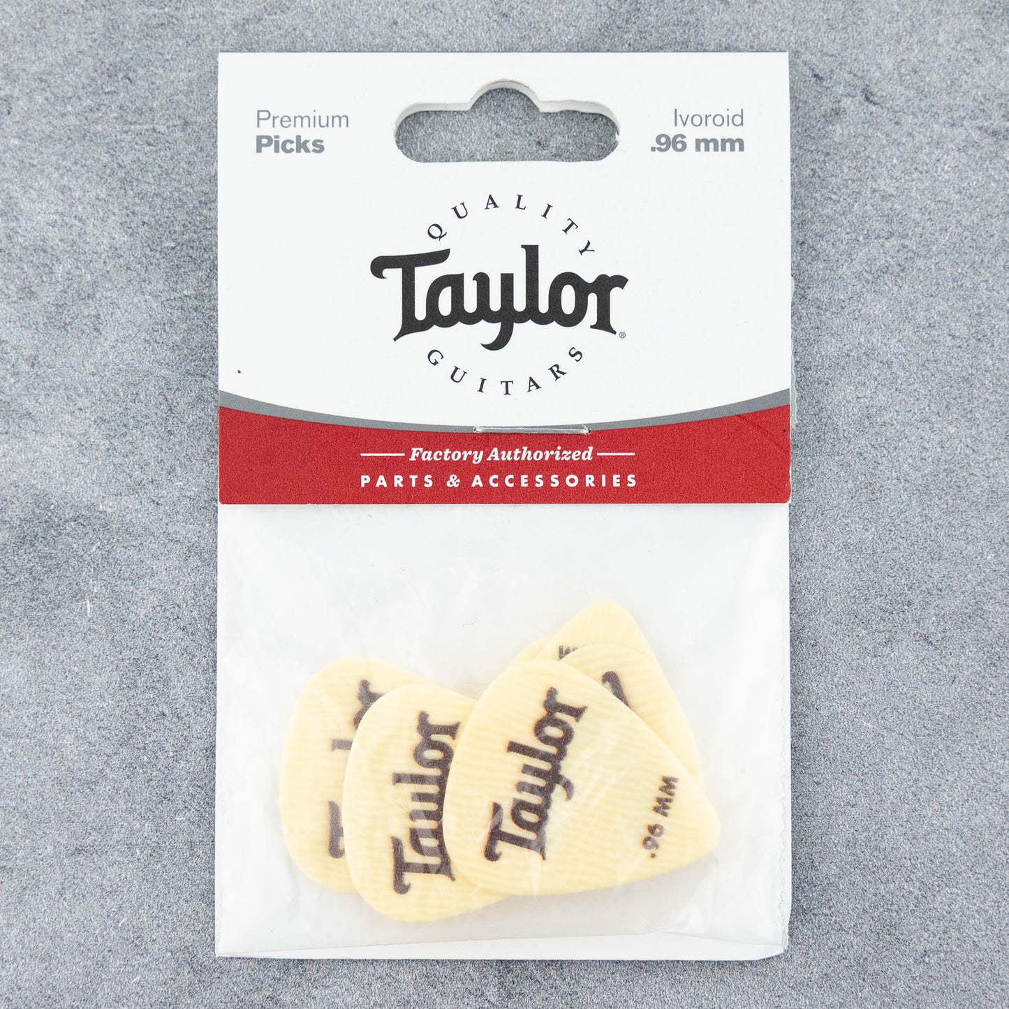Taylor Premium DarkTone Ivoroid 351 Picks, 0.96mm, 6-Pack