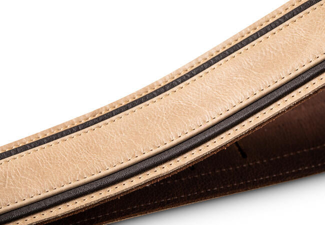 Taylor Reflections 2.5" Leather Guitar Strap, Spruce/Ebony