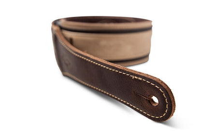 Taylor Reflections 2.5" Leather Guitar Strap, Spruce/Ebony