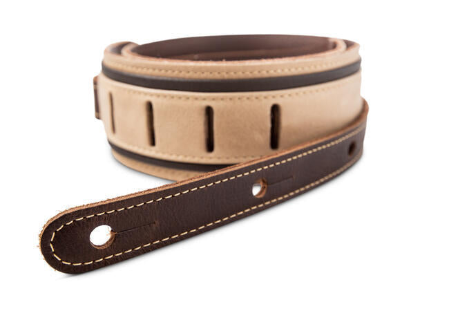 Taylor Reflections 2.5" Leather Guitar Strap, Spruce/Ebony