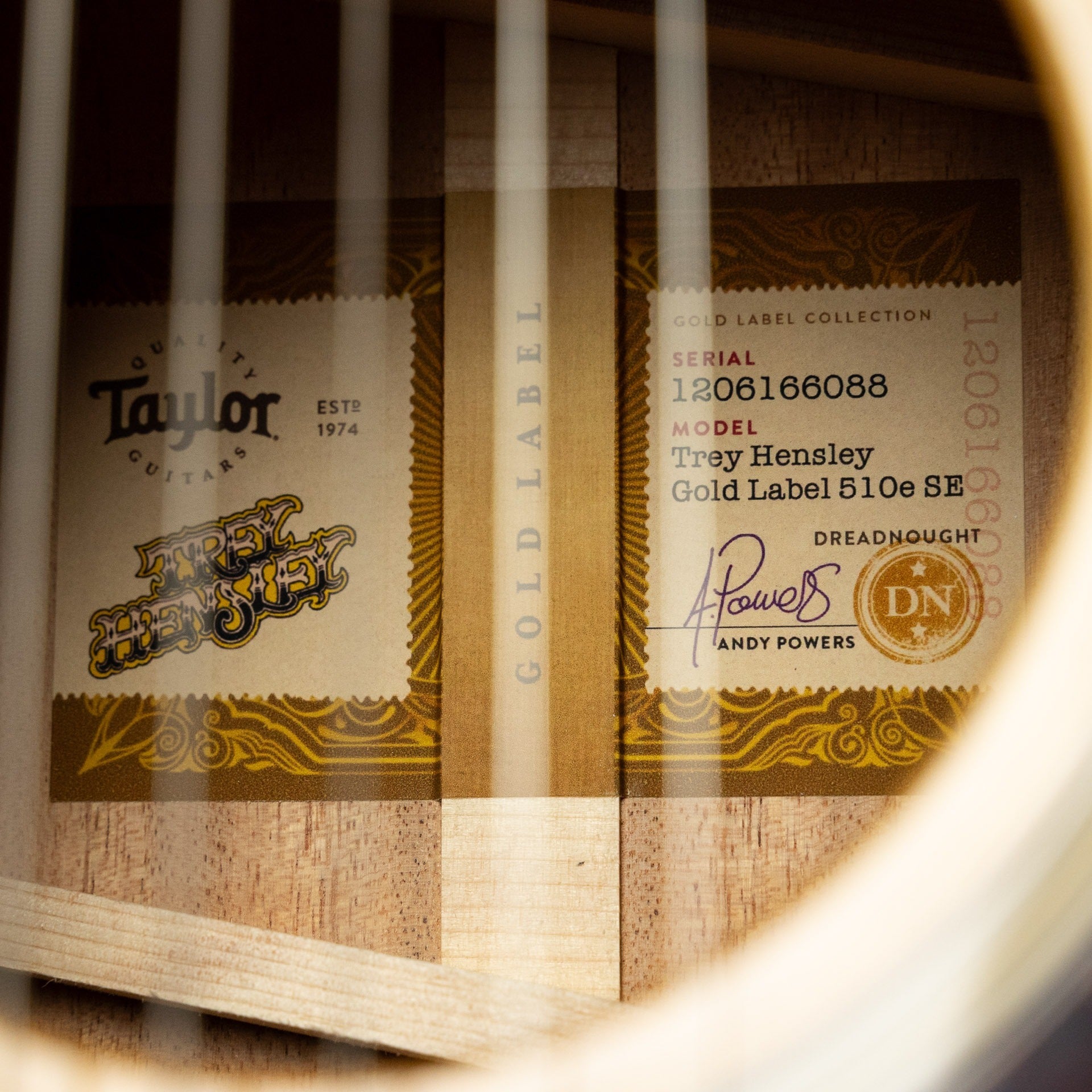 Taylor Trey Hensley Gold Label 510e, Antique Blonde