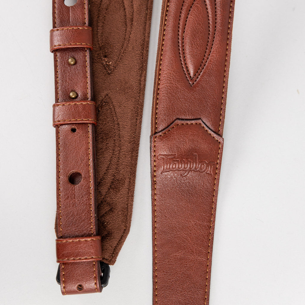 Taylor Vegan Leather 2" Guitar Strap, Medium Brown