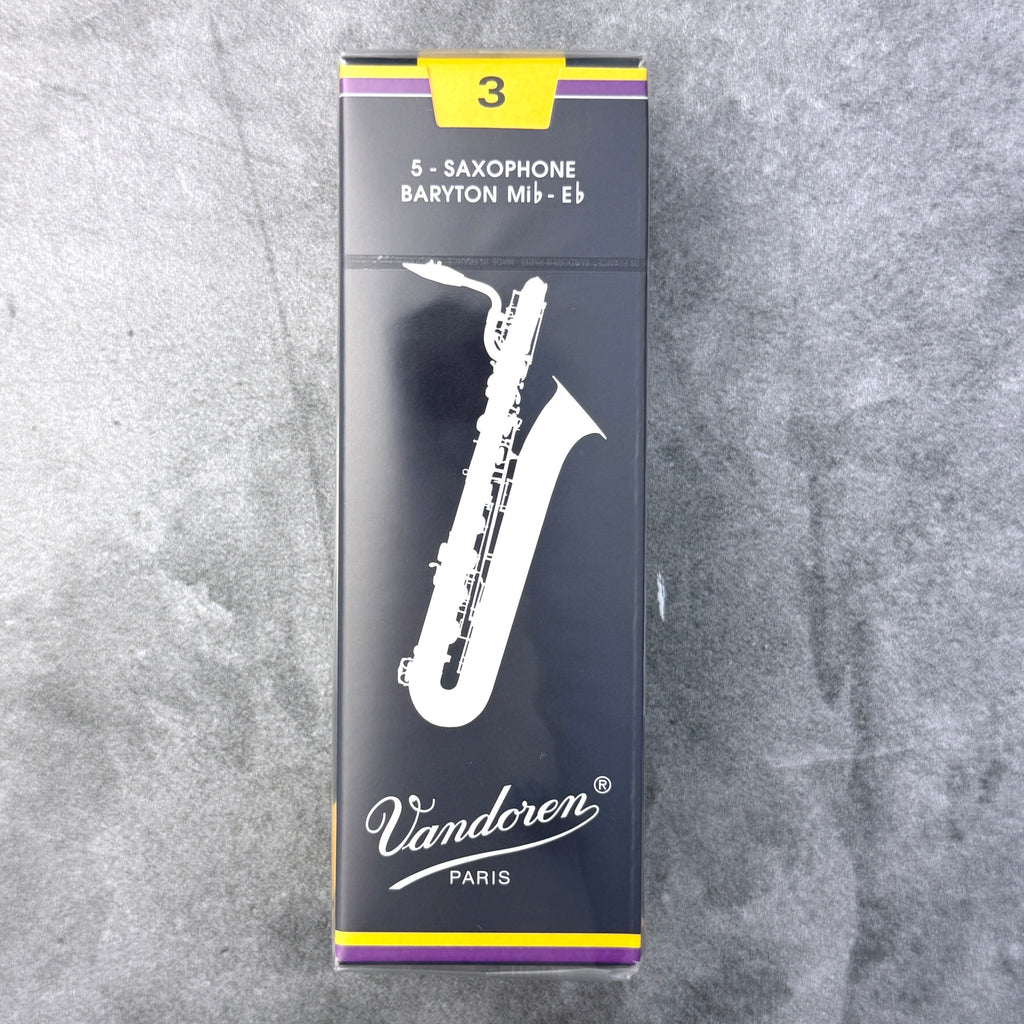 Vandoren Traditional Bari Sax Reeds, Strength 3.0 (Box of 5)