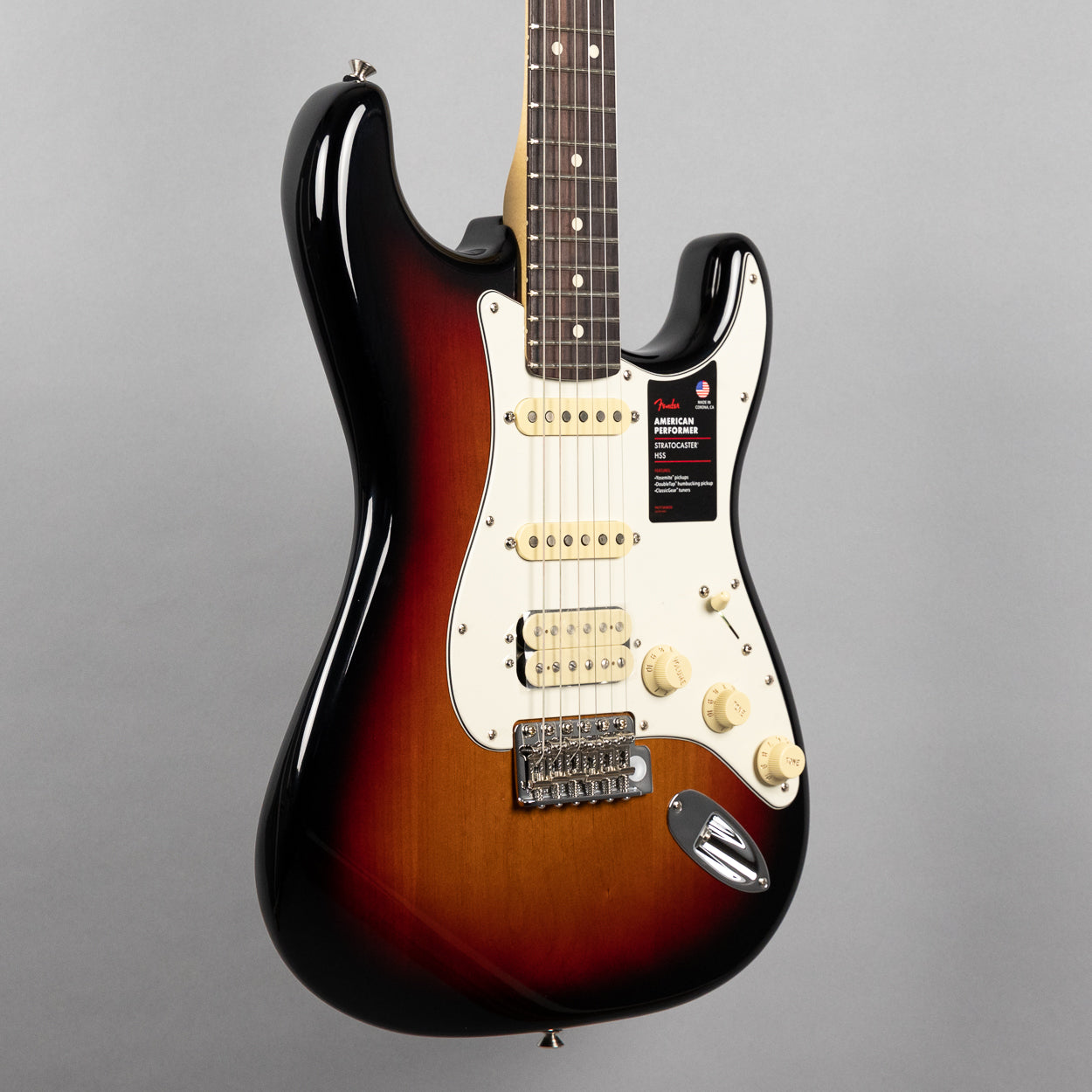 Fender American Performer Stratocaster HSS in 3-Color Sunburst (Factor –  Carlton Music Center
