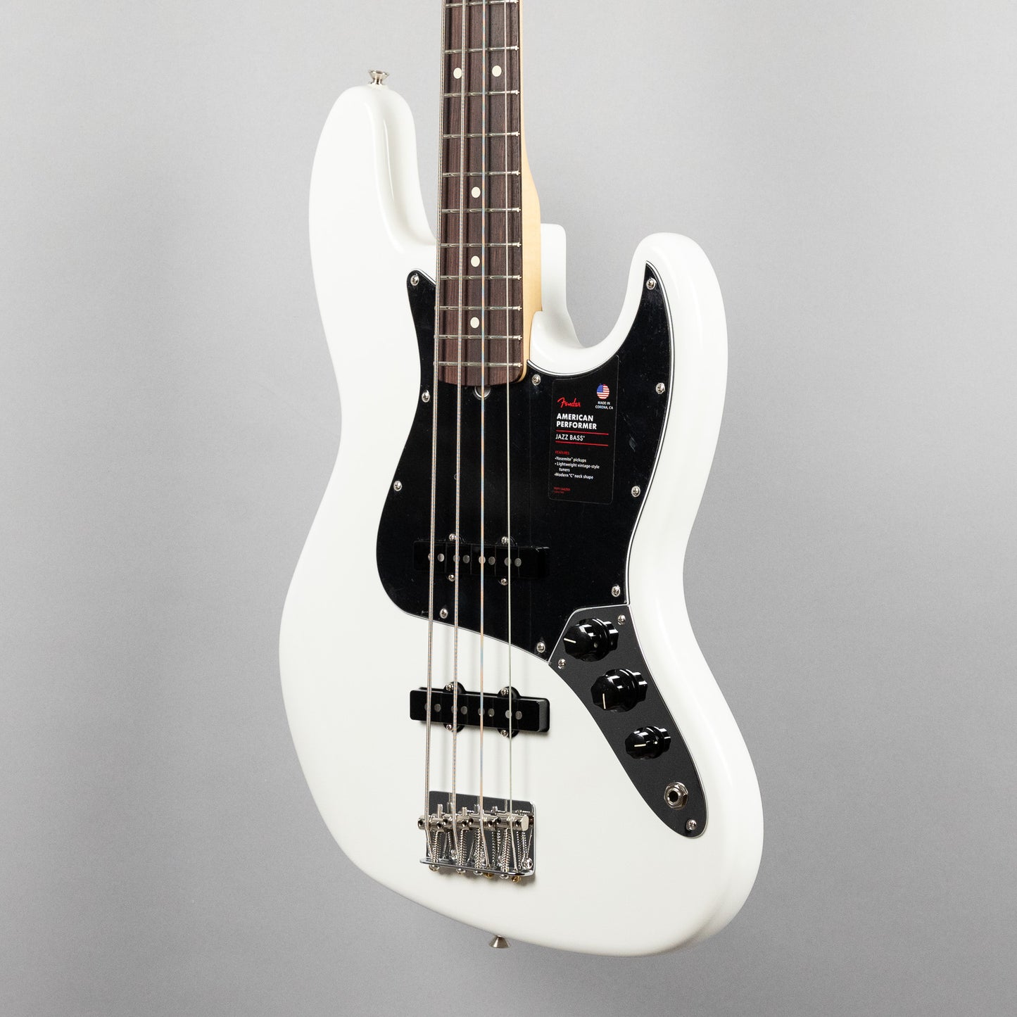 Fender American Performer Jazz Bass, Arctic White (#0627)