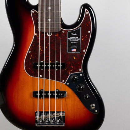 Fender American Professional II Jazz Bass V, 3-Color Sunburst (#5247)