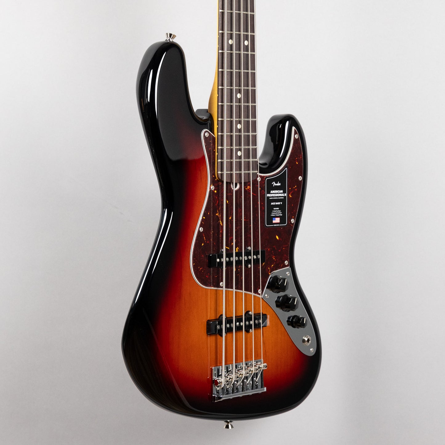 Fender American Professional II Jazz Bass V, 3-Color Sunburst (#5247)