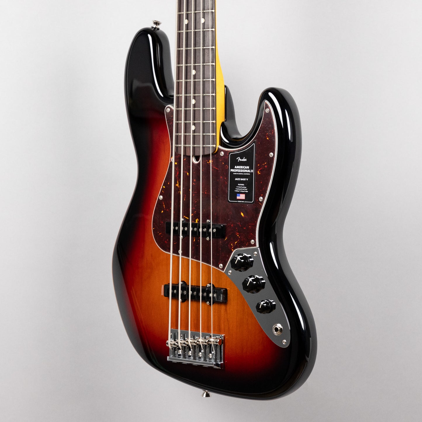 Fender American Professional II Jazz Bass V, 3-Color Sunburst (#5247)