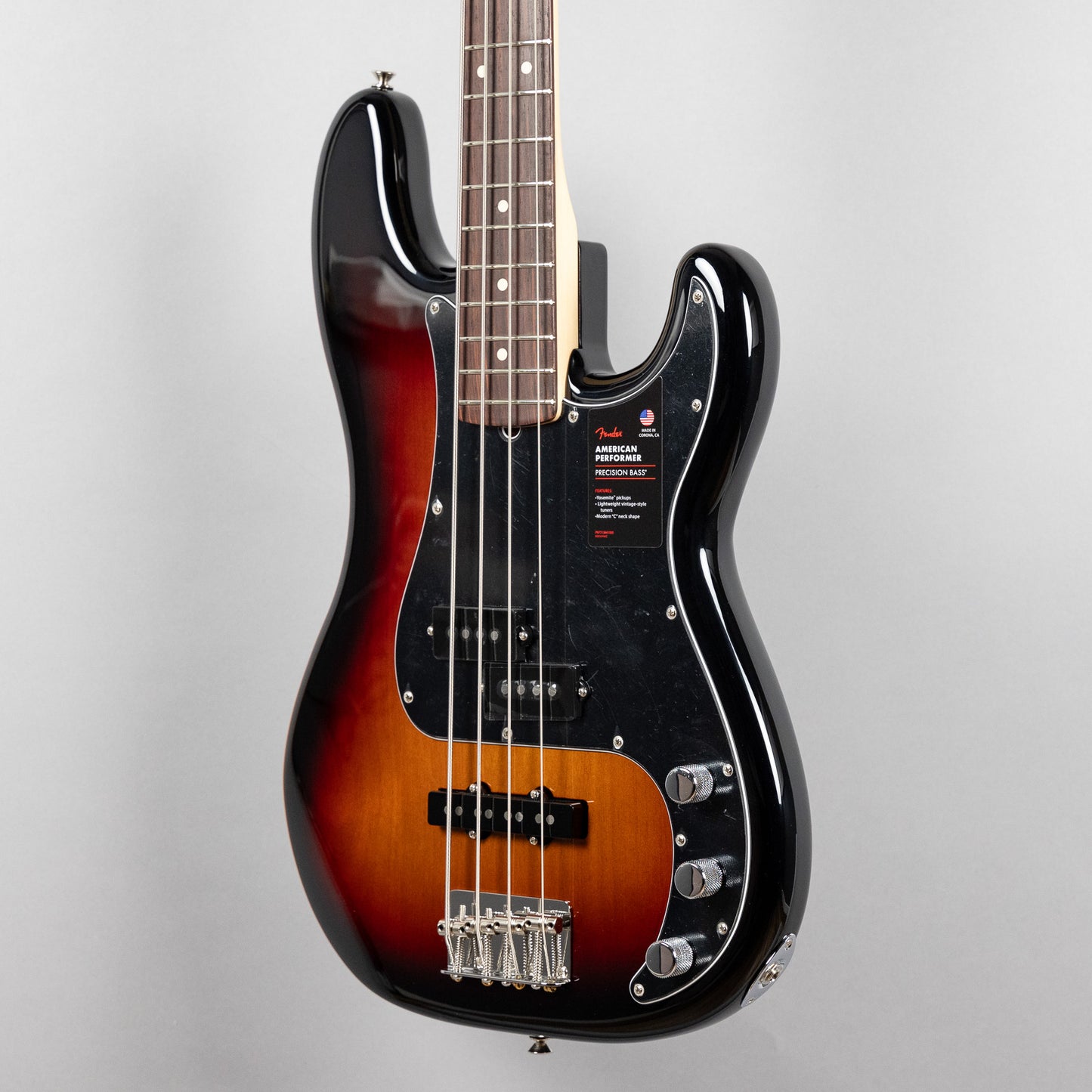 Fender American Performer Precision Bass, 3-Color Sunburst (#0321)