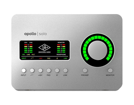 Universal Audio Apollo Solo Thunderbolt 3 Audio Interface