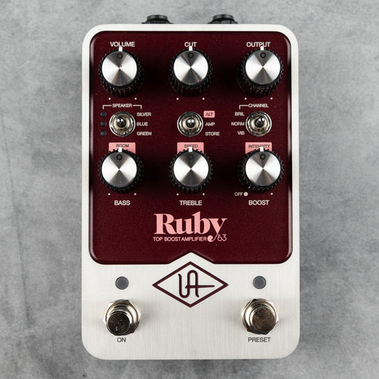 Universal Audio Ruby '63 Top Boost Instrument Amplifier Pedal