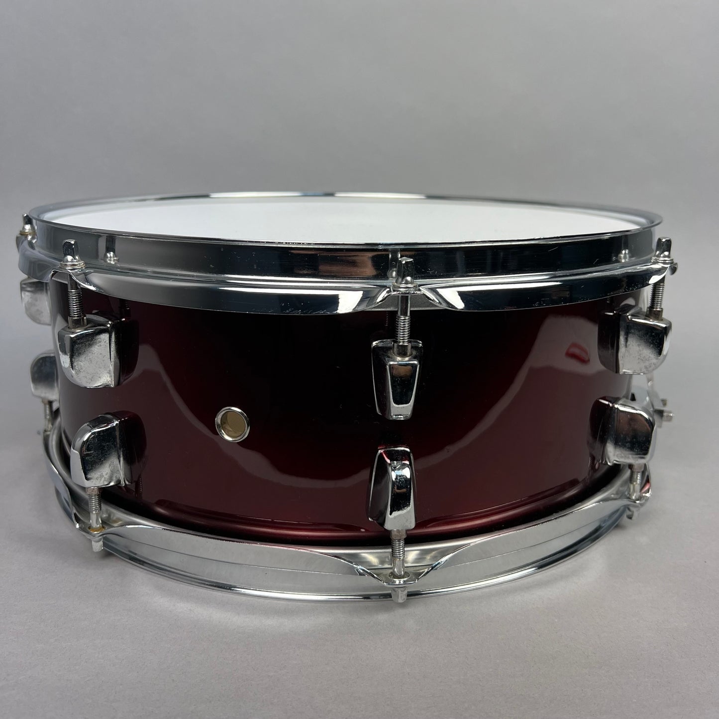 Used 14" Alpha Snare Drum, Red