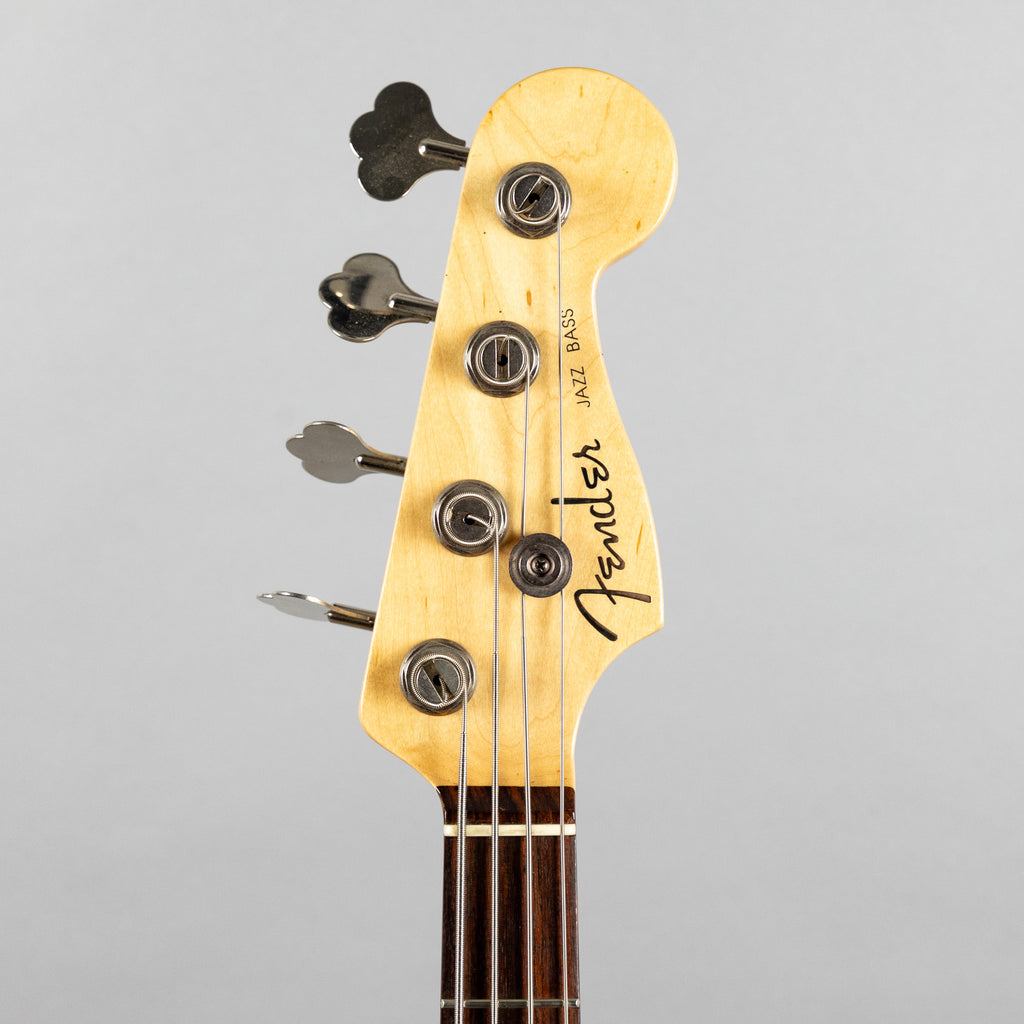 Used 2008 Fender American Deluxe Jazz Bass, 3-Tone Sunburst, w/Hardshell Case