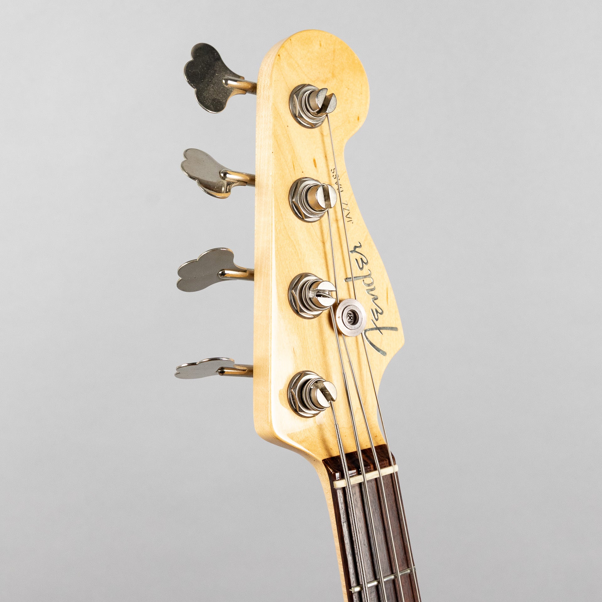 Used 2008 Fender American Deluxe Jazz Bass, 3-Tone Sunburst, w/Hardshell Case