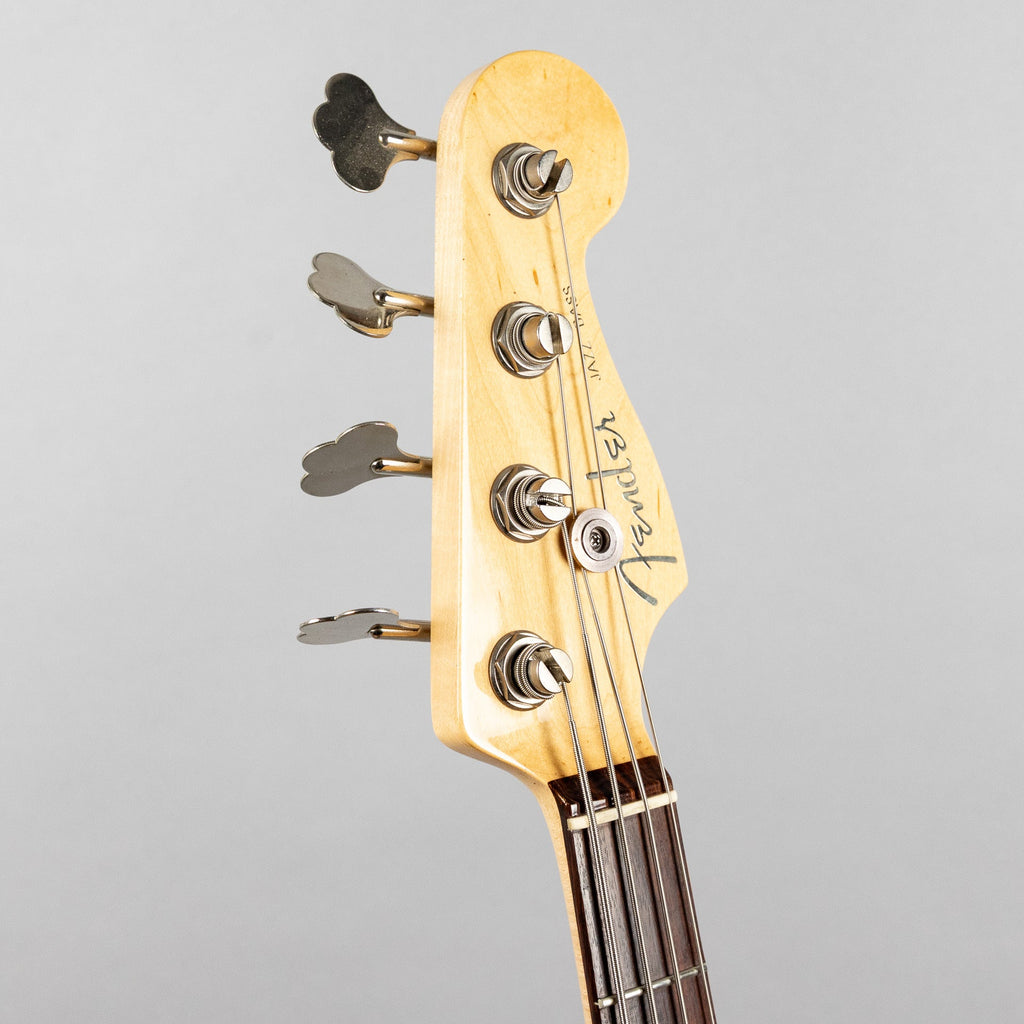 Used 2008 Fender American Deluxe Jazz Bass, 3-Tone Sunburst, w/Hardshell Case