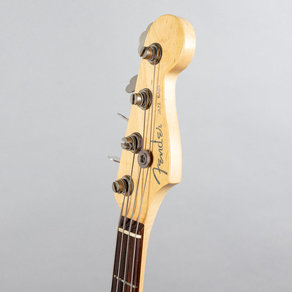 Used 2008 Fender American Deluxe Jazz Bass, 3-Tone Sunburst, w/Hardshell Case