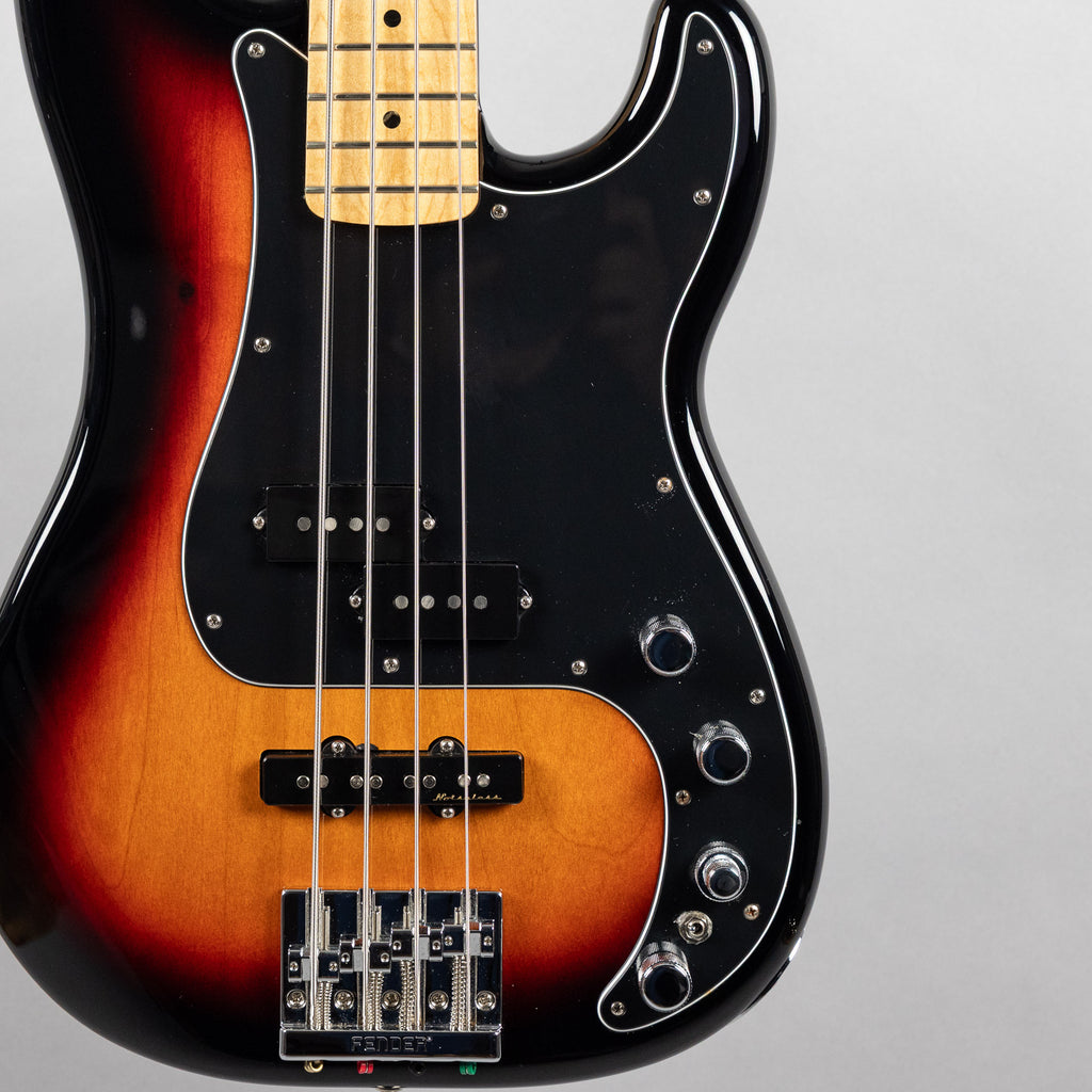 Used 2019 Fender Deluxe Active Precision Bass Special, 3-Tone Sunburst W/Gigbag