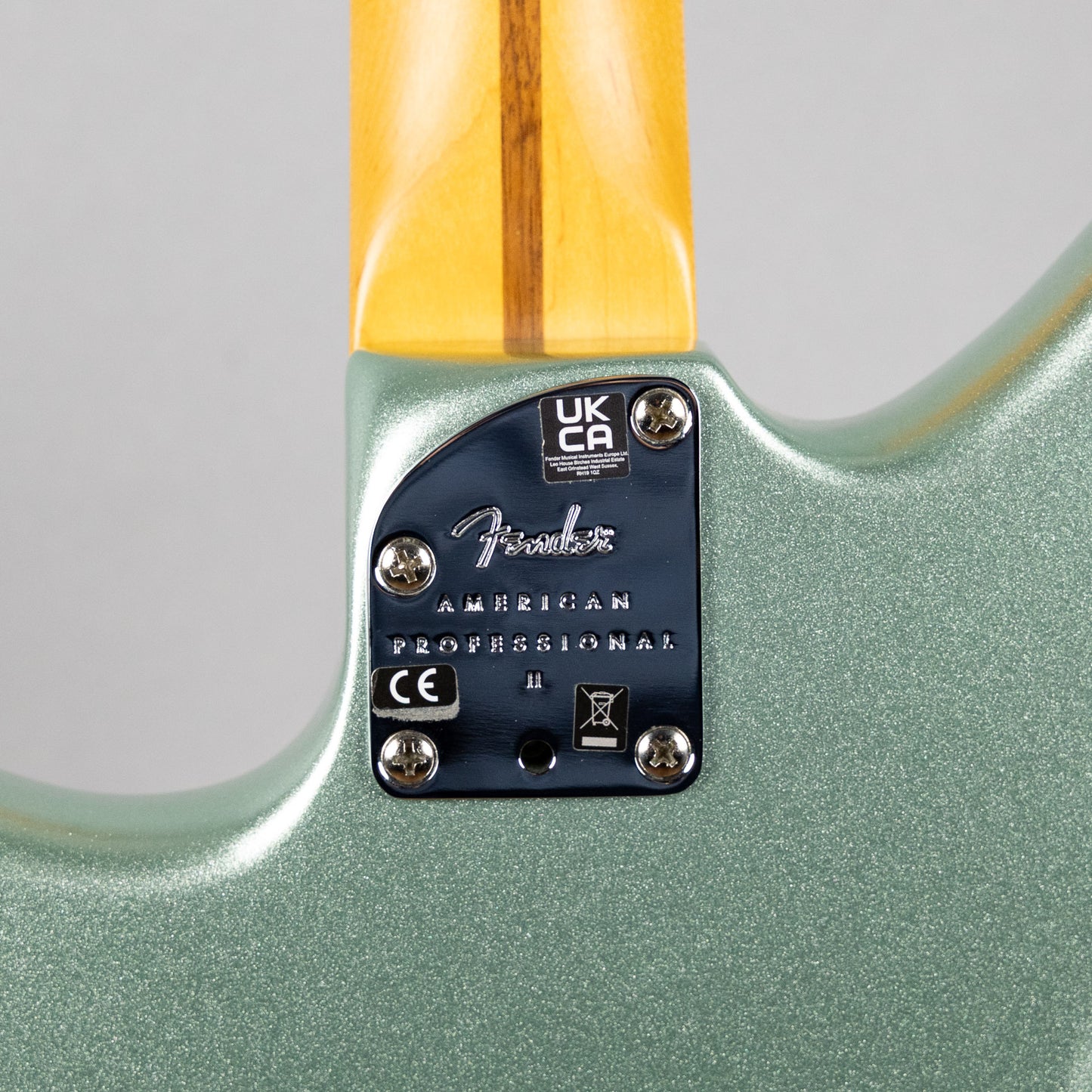 Used Fender American Professional II Jazzmaster, Mystic Green w/Case