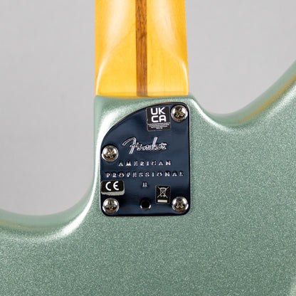 Used Fender American Professional II Jazzmaster, Mystic Green w/Case