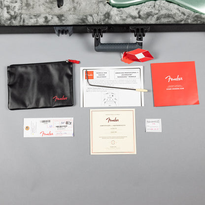 Used Fender American Professional II Jazzmaster, Mystic Green w/Case