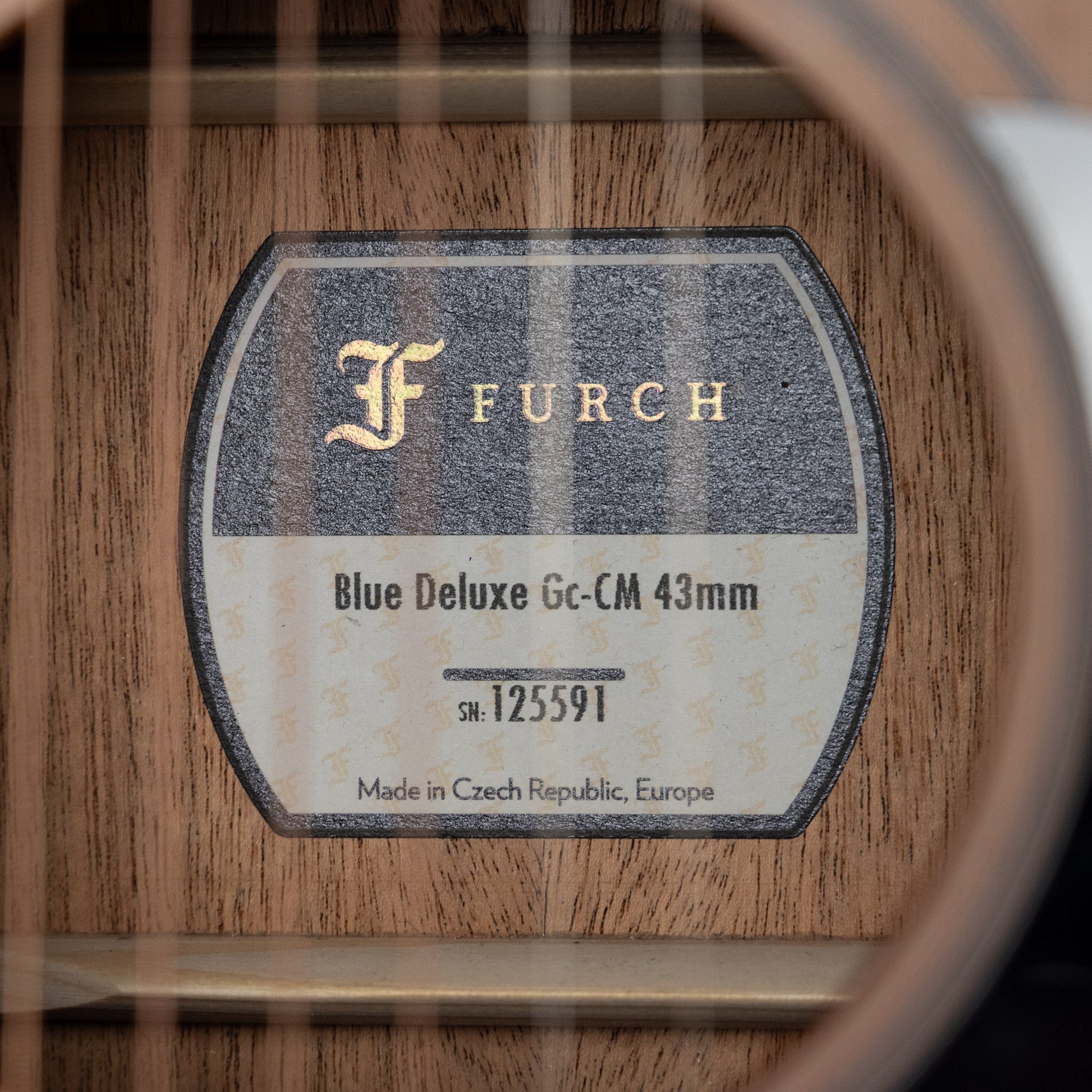 Used Furch Blue Deluxe GC-CM Acoustic Guitar w/Gigbag