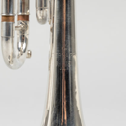 Used Getzen Eterna 700S Silver Trumpet W/Case